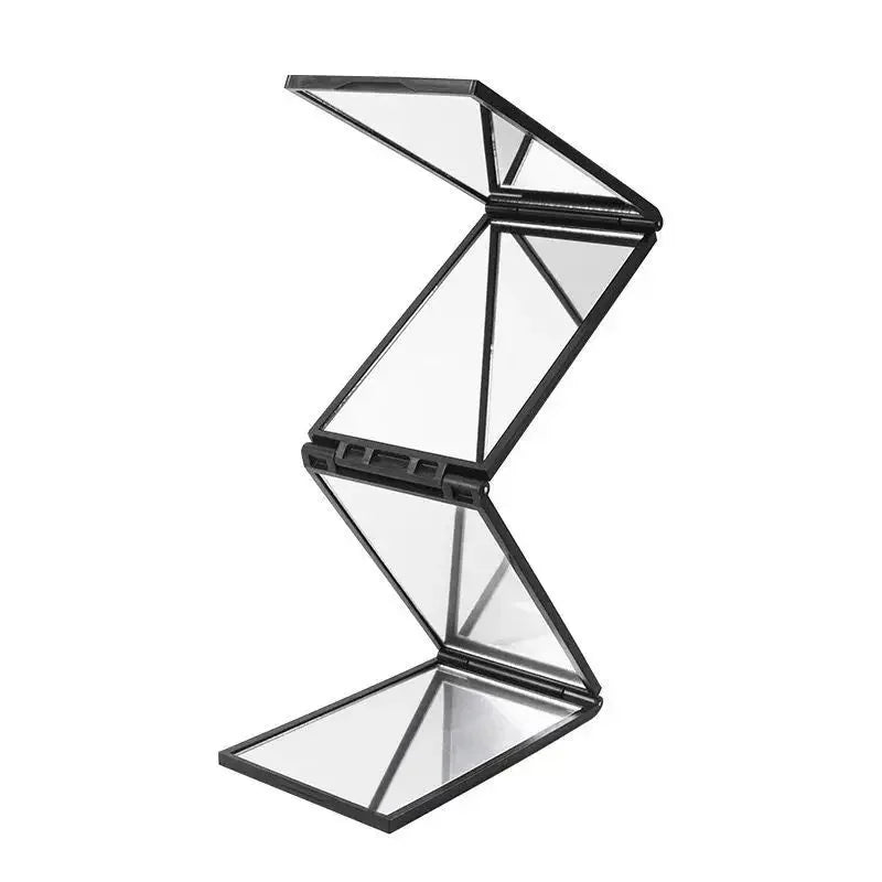 4 Way Mirror 360 Degree Handheld Desktop Portable Foldable Makeup Mirror For Self Hair Cutting Makeup Mirror Beauty Tool