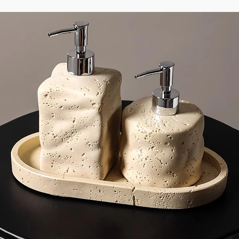 Simplicity Resin Lotion Bottle Bathroom Shower Gel Shampoo Bottle Soap Dispenser Empty Bottle Bathroom Supplies