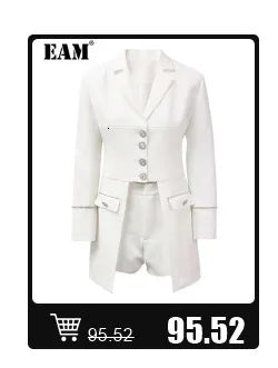 [EAM] High Elastic Waist Black Irregular Pleated Midi Elegant Half-body Skirt Women Fashion Tide New Spring Autumn 2025 1DJ0400