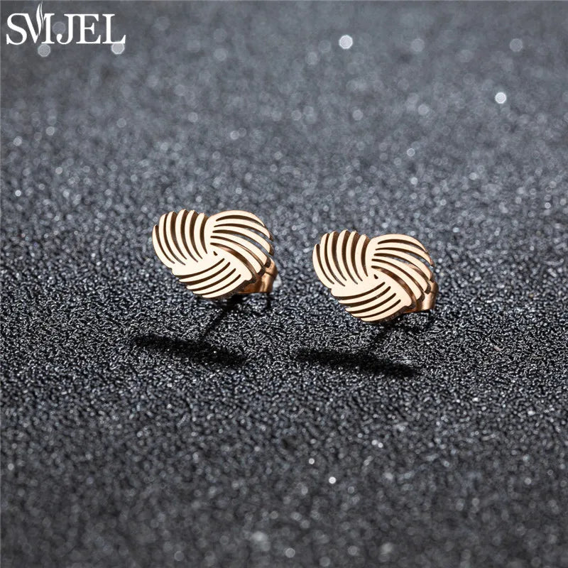 Romantic Simple Tiny Heart Earrings Female Minimalist Stainless Steel Love Stud Earring Hypoallergenic Jewelry Wedding Gift