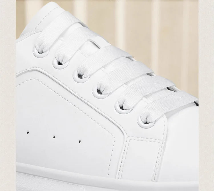 Fashion PU Leather Elevator Shoes for Men 6cm 8cm 10cm Invisible Height Increase White Sneakers Cortex Heightening Casual Shoes