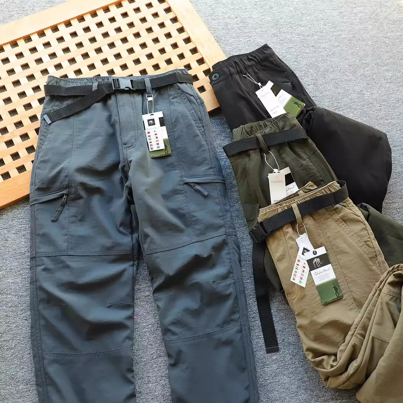 Outdoor Softell Pants Men's Autumn Winter Windproof Waterproof Thiened Fce Lined Straight Leg Hiking Mountain Climbing...