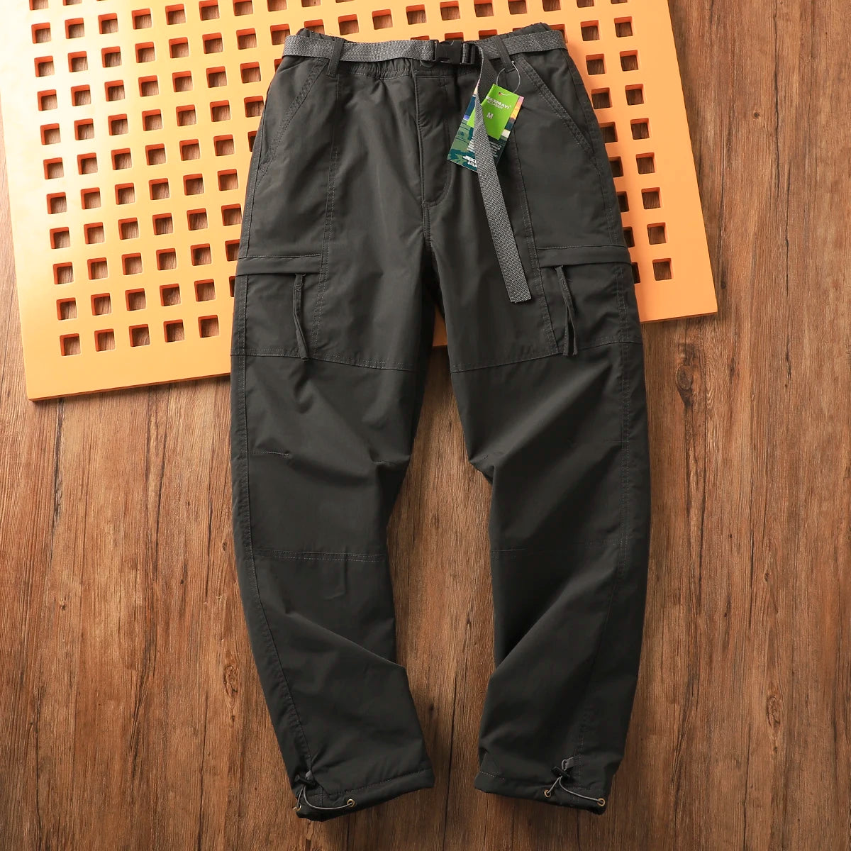 Outdoor Men's Windproof Waterproof Hiking Sports Loose Straight Multibag Workwear Casual Long Trousers Faionable Urban Sle