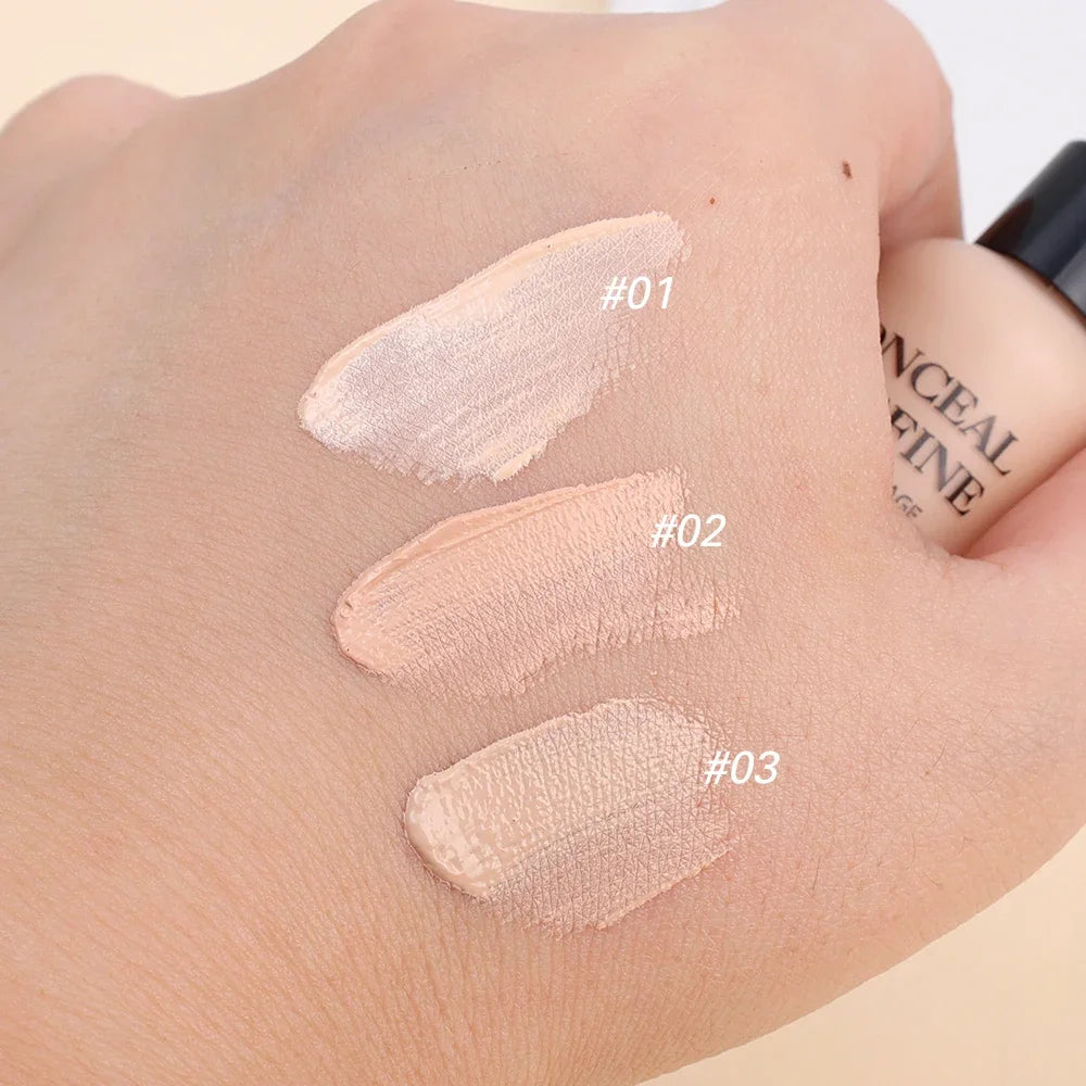 Waterproof Matte Concealer Cream Full Coverage Acne Dark Circles  Oil Control Lasting Liquid Foundation Facial Makeup Cosmetics