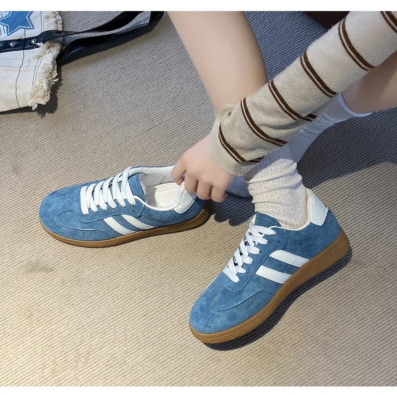 Women Tennis Sneakers Flats Ladies Fashion Mixed Colors Lace-up Vulcanized Shoes Spring Autumn Woman Outdoor Trainers Footwear