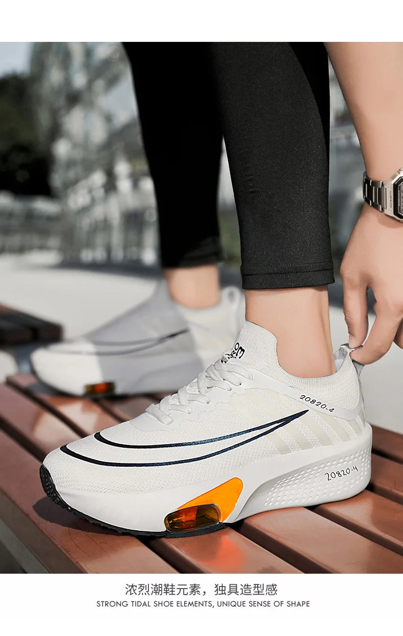 NEW Running Shoe Air Cushion Speciality Marathon Men Sports Breathable Lightweight Women's Comfortable Athletic Nonskid Sneakers