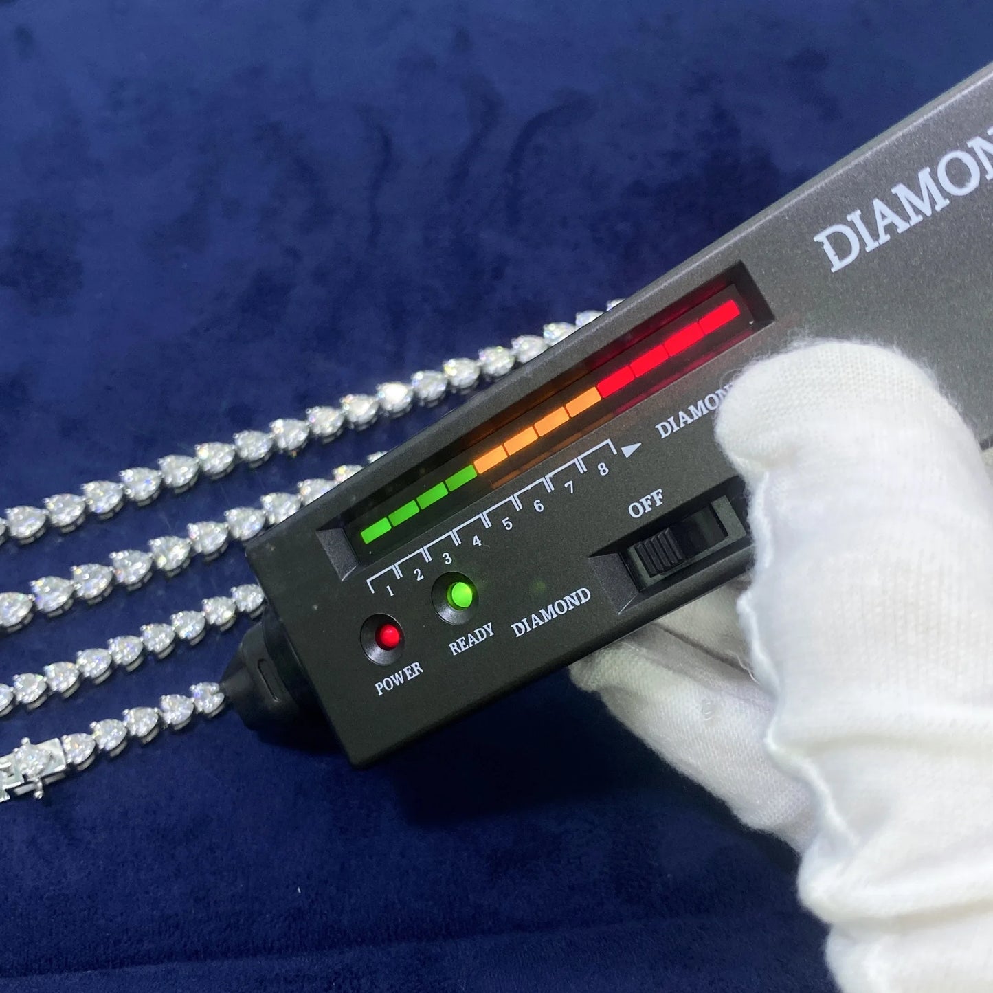 FEOBUR 3/5/6.5mm Heart Moissanite Tennis Bracelets with Certificate 925 Sterling Silver Sparkly Diamond Bangle for Women Jewelry