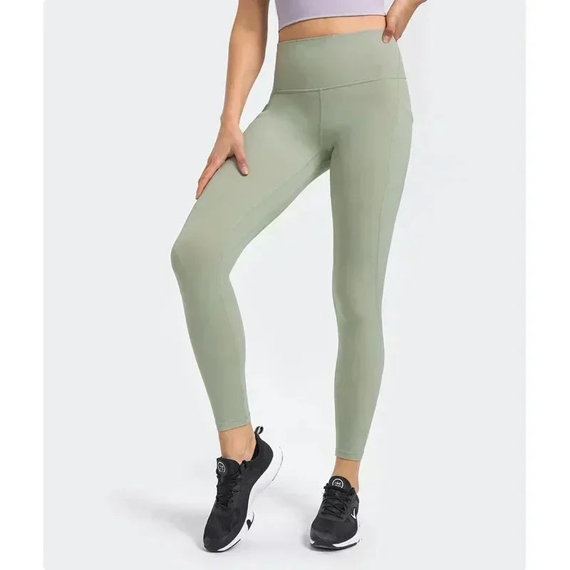 Lemon Women Pants Leggings Soft Yoga Workout Tights Pants Gym Fitness Sport Sweatpants Breathable Quick Dry Seamless Leggings