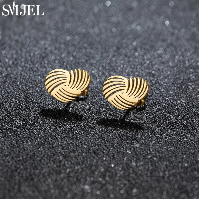 Romantic Simple Tiny Heart Earrings Female Minimalist Stainless Steel Love Stud Earring Hypoallergenic Jewelry Wedding Gift