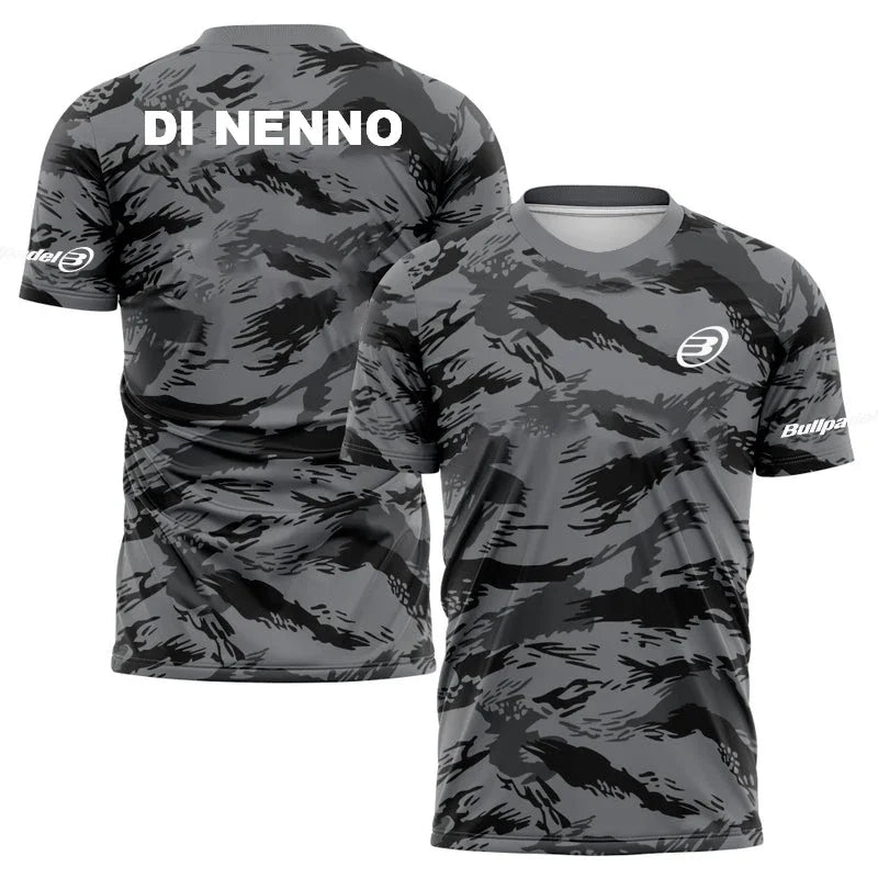 Men's Quick Drying Padel T-Shirt 2023 Breathable Tennis Short Sleeve Tops World Padel Fans T Shirts Fitness Running Sportwear