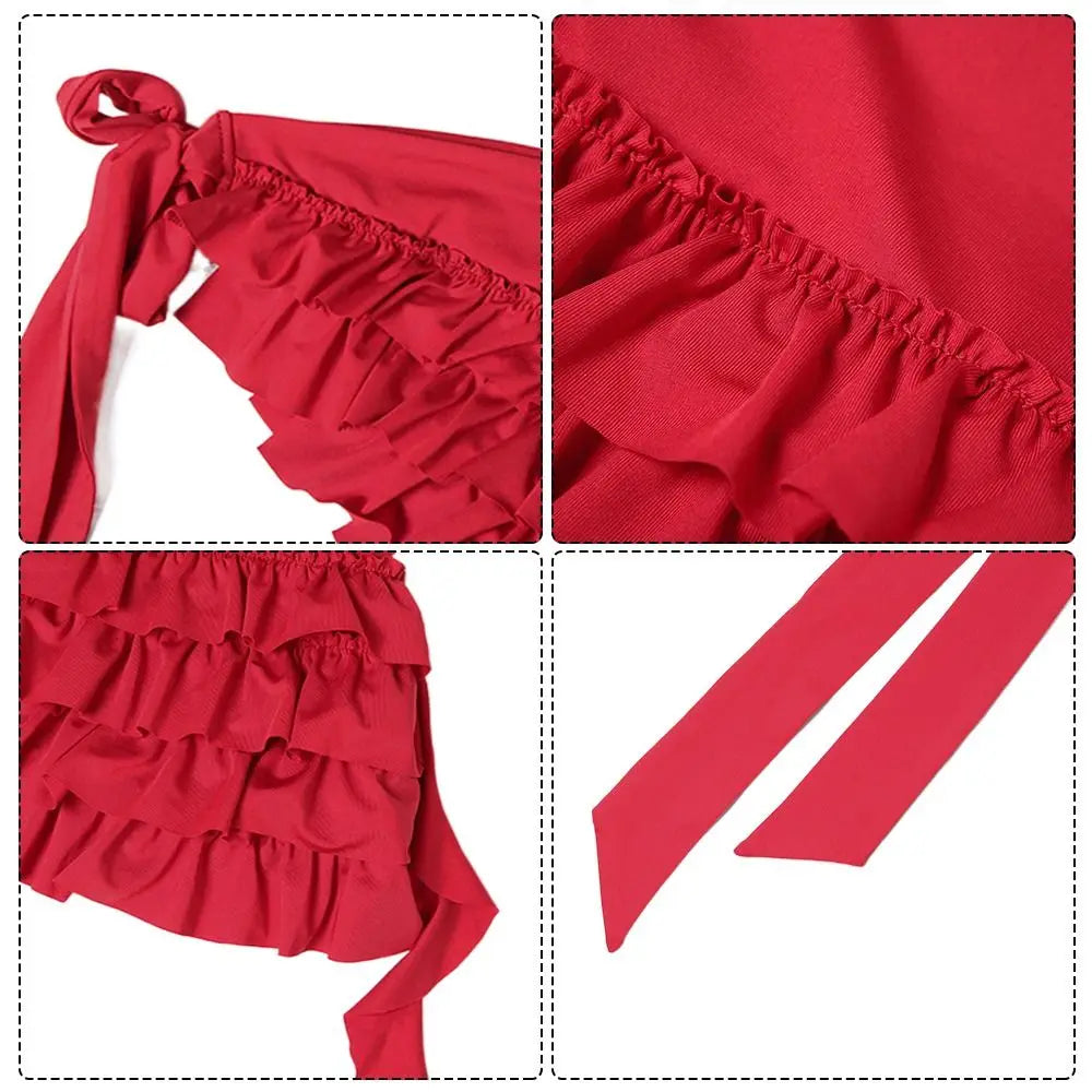 Embroidered Flower Lace Mini Skirt See Through Irregular Ruched Skirts Harajuku Lace-up Design Lace Up Ruffles Skirt