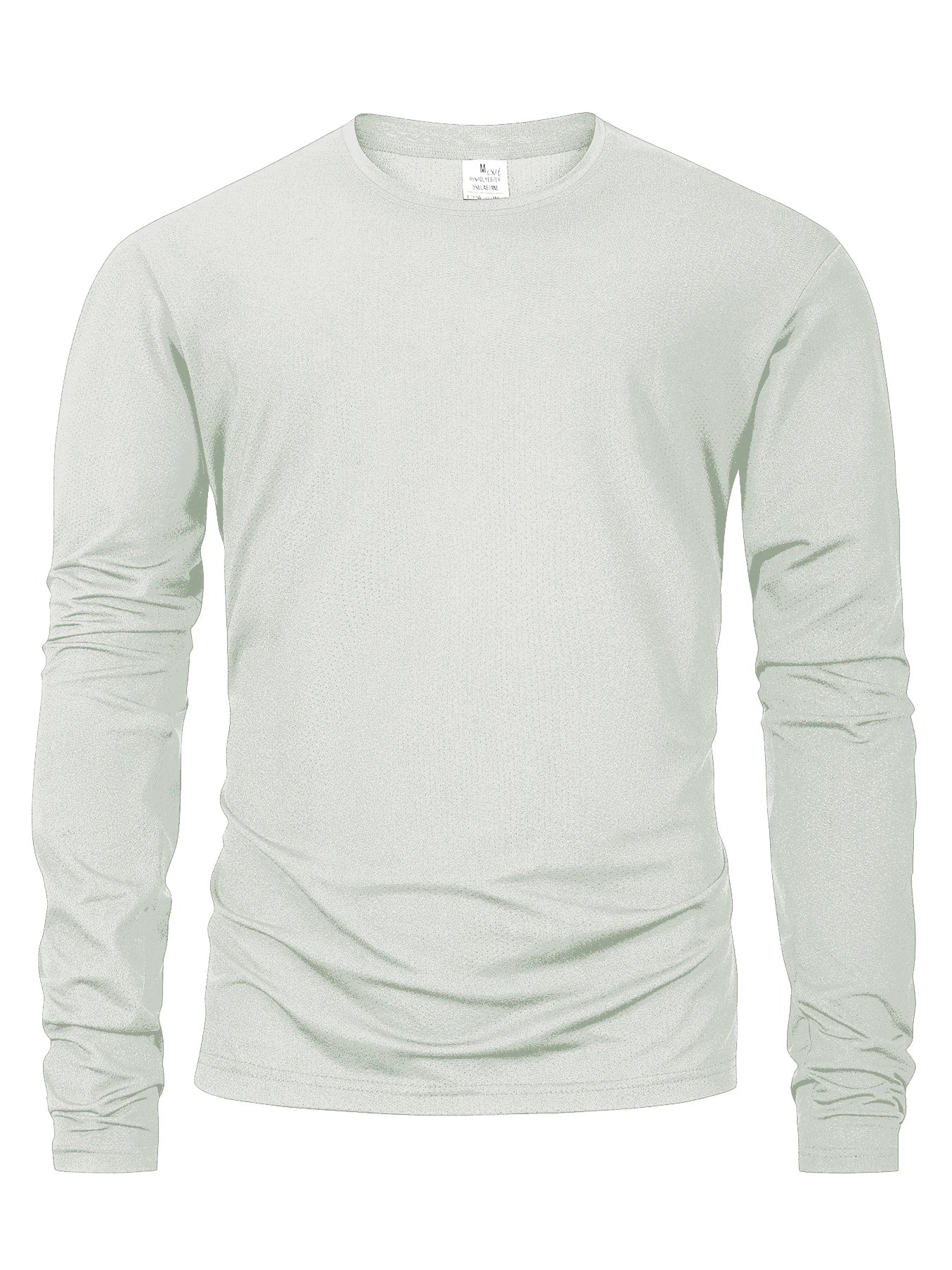 Mens Long Sleeved Casual T-Shirt Solid Color Cotton O-neck Long Sleeved High Quality Basic T-shirt Male Loose Breathable Tops