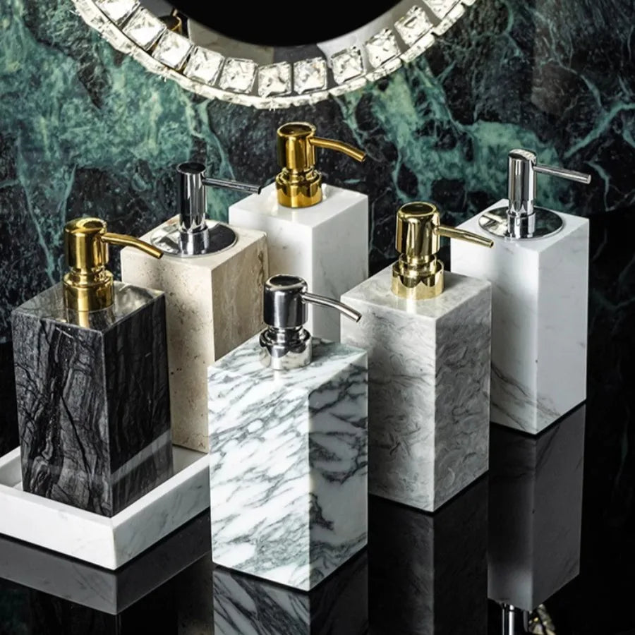 Vintage Rock Wind Cave Ceramic Lotion Bottle Bathroom Shampoo Body Wash Split Empty Bottle Cotton Bumb Box Aromatherapy Bottle