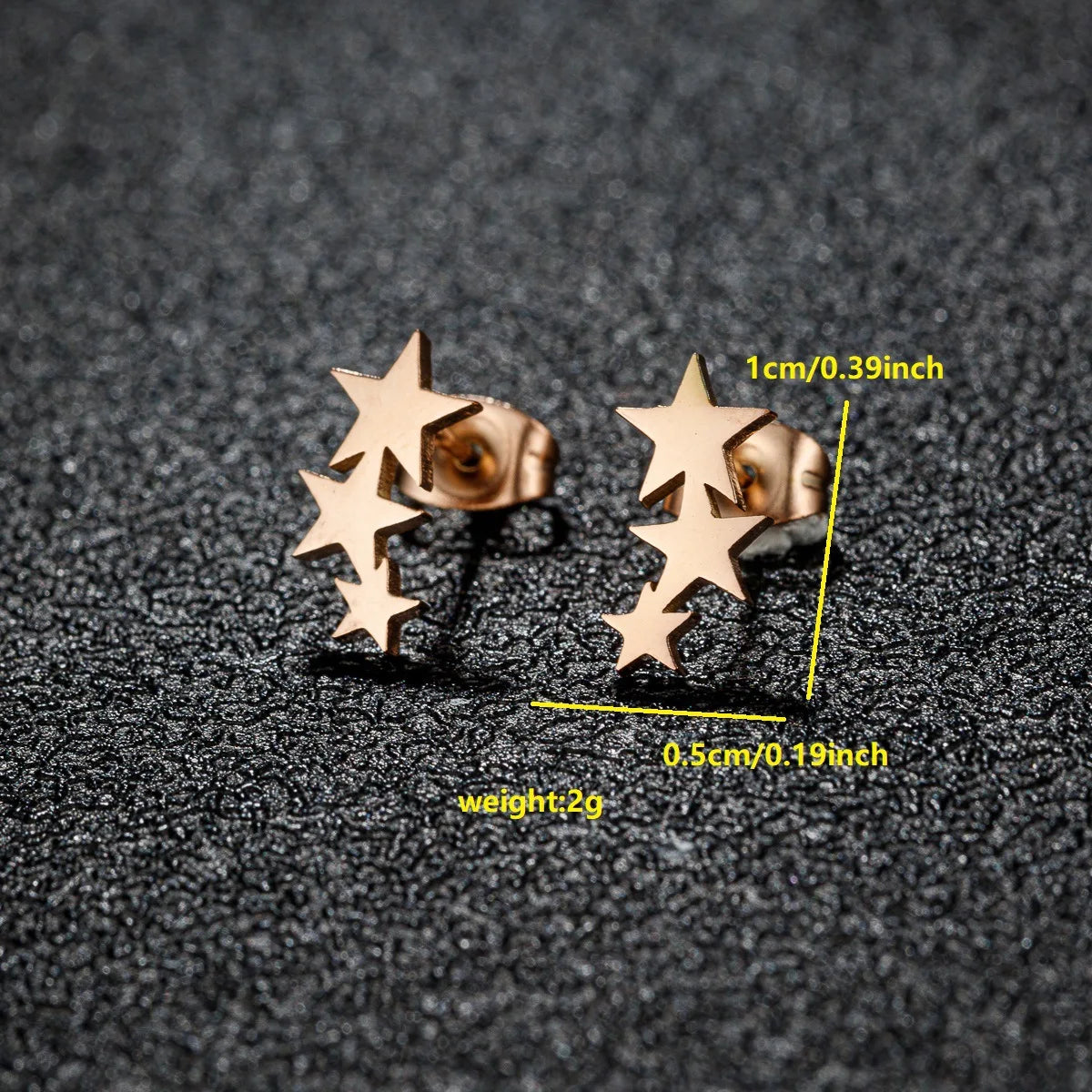 Vintage Simple Star Moon Circle Geometry Stainless Steel Stud Earrings for Women Trendy Earing Piercing Jewelry Gift