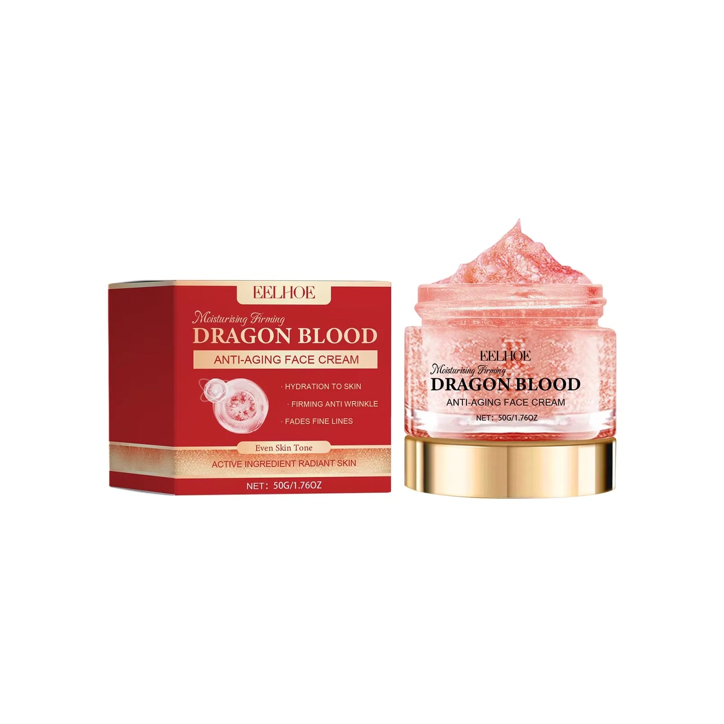 EELHOE Dragon Blood Cream Rejuvenation Facial Treatments Reduce Fine Lines Anti Wrinkle Tighten Skin Lifting Dragon Blood Serum