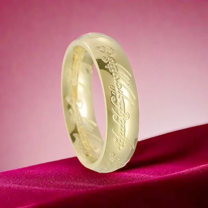 Stainless steel Language Rings for Unisex Fashion Accessories Jewelry