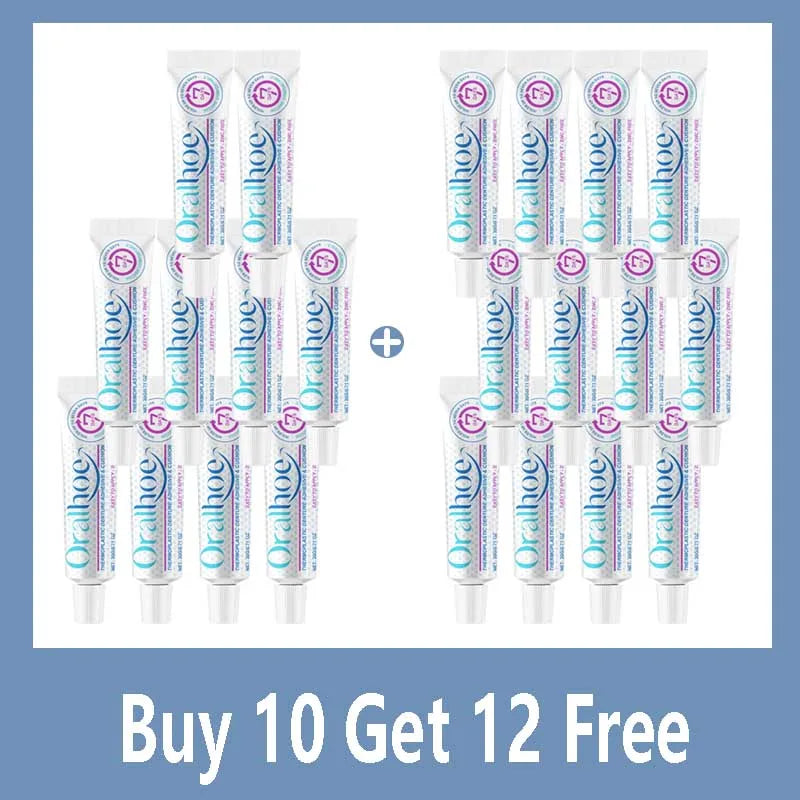 Seamless Fit Thermoplastic Denture Adhesive Comfortable Portable Oral Health Care Long Lasting Reusable Denture Care Dental