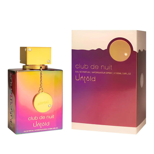 Armaf Club De Nuit Untold EDP 105ml Warm Amber Woody Long Lasting Unisex Perfume Ideal Holiday Gift for Him Her