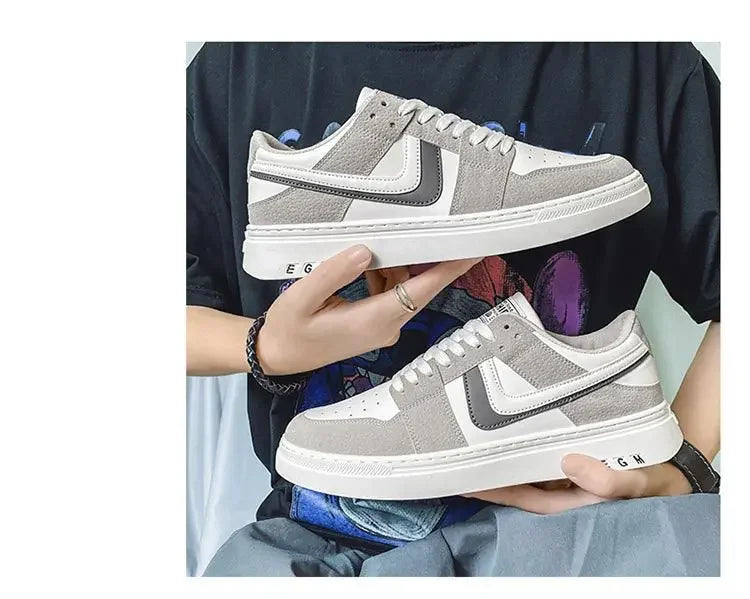 2025 Spring New Men's Sneakers Fashion Casual Board Shoes for Men's Lace Up Versatile Trendy Man's Sports Shoes Flat Bottom