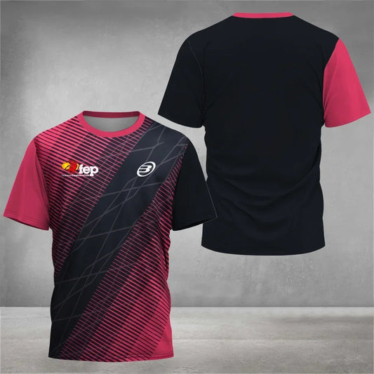 Cool Padel - camiseta transpirable masculina de manga corta, camiseta de tenis al aire libre, nueva colección de fitness