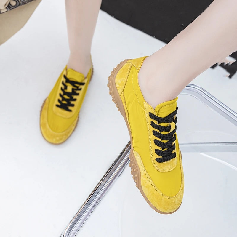 AIYUQI Women Sneakers 2025 New  Flat Non-slip Women's Moral Training Shoes Large Size Running Skateboarding Shoes For Women