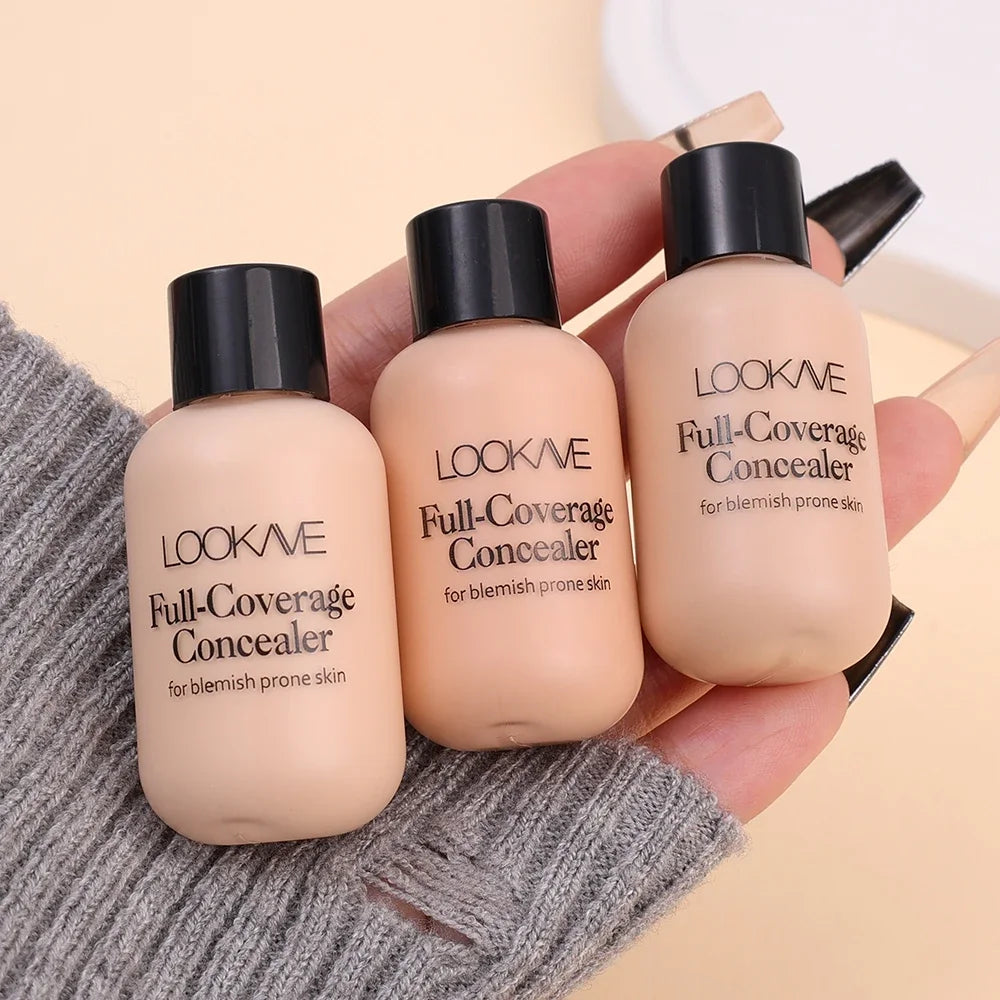 Waterproof Matte Concealer Cream Full Coverage Acne Dark Circles  Oil Control Lasting Liquid Foundation Facial Makeup Cosmetics