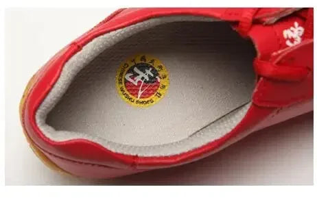 Men Woman Genuine Leather Wushu Tai Chi Kungfu Glamorous Shoe Routine Martial Arts Shoes Professional Competition Shoes big 46