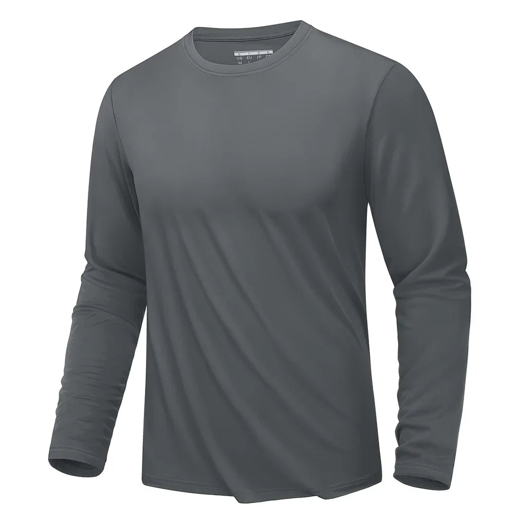 Men's Sun Protection  Summer official-website Long Sleeve Quick Dry Men T Shirts Breathable Hiking Fish Performance Top UV-Proof