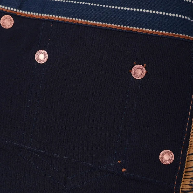 BOB DONG 23oz Extra Heavy Selvedge Denim Jeans Lot 35-3 Raw Denim Slim Straight Leg Pants