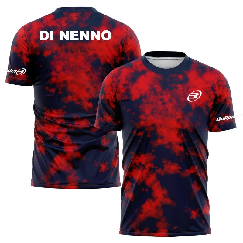 Men's Quick Drying Padel T-Shirt 2023 Breathable Tennis Short Sleeve Tops World Padel Fans T Shirts Fitness Running Sportwear