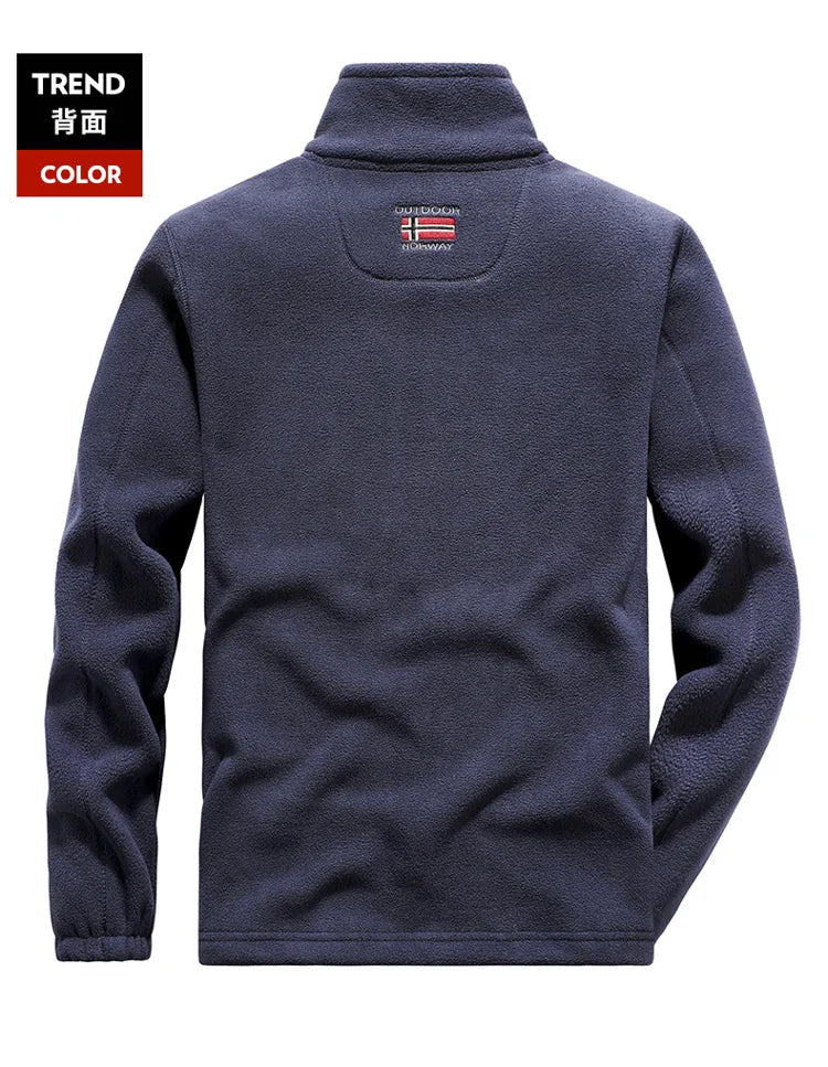 Thickened Fleece Men's Hooded Fleece Jacket, Fleece Jacket, Fleece Jackets for Couples, Fleece Zipper Open Plus Size Top Jackets