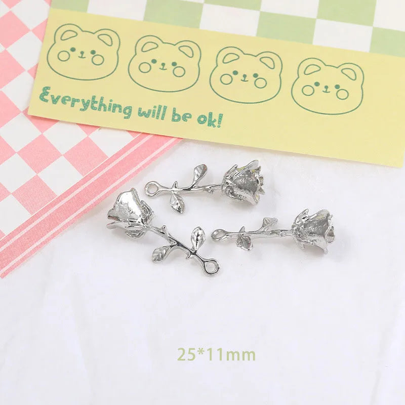 Wholesale Y2K Silver Charms for Jewelry Making Accessories DIY Pendant Necklace Bracelet Earring Women Girl Luxury Female Gift