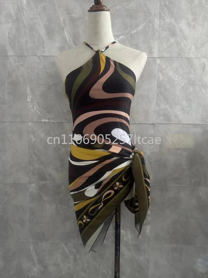 Luxury Design Women's Scarf Bikini Sets Letter Signature Logo Designer Brand Lady Headband Swimsuits