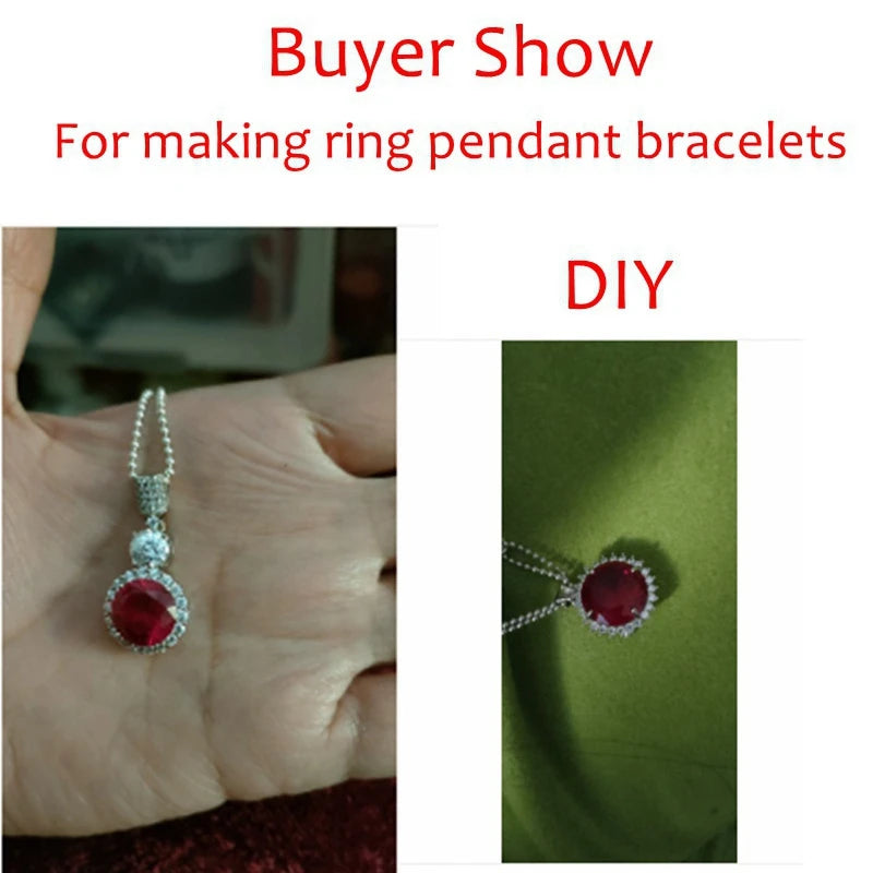 Luxury Unheated 7.50 Cts Natural Mined 11.0mm Sri-Lanka Garnet Ruby Pigeon Red Round Cut VVS Loose Gem For Jewelry DIY