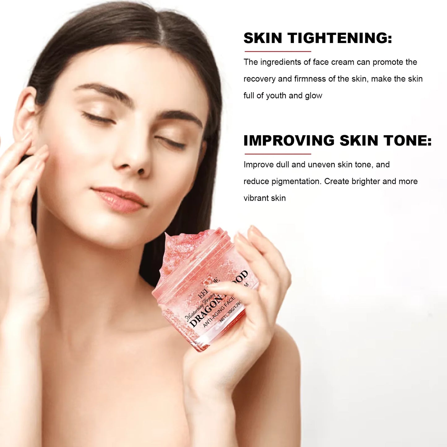 EELHOE Dragon Blood Cream Rejuvenation Facial Treatments Reduce Fine Lines Anti Wrinkle Tighten Skin Lifting Dragon Blood Serum