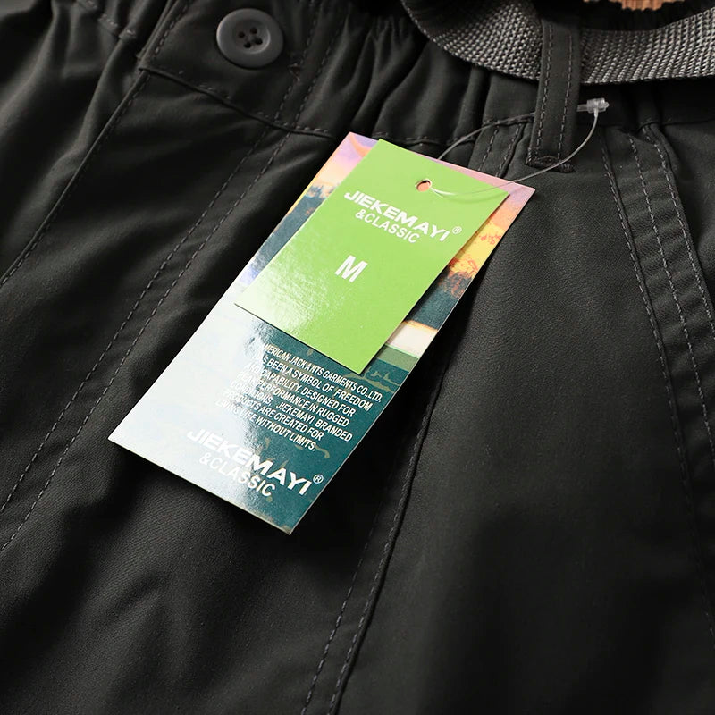 Outdoor Men's Windproof Waterproof Hiking Sports Loose Straight Multibag Workwear Casual Long Trousers Faionable Urban Sle