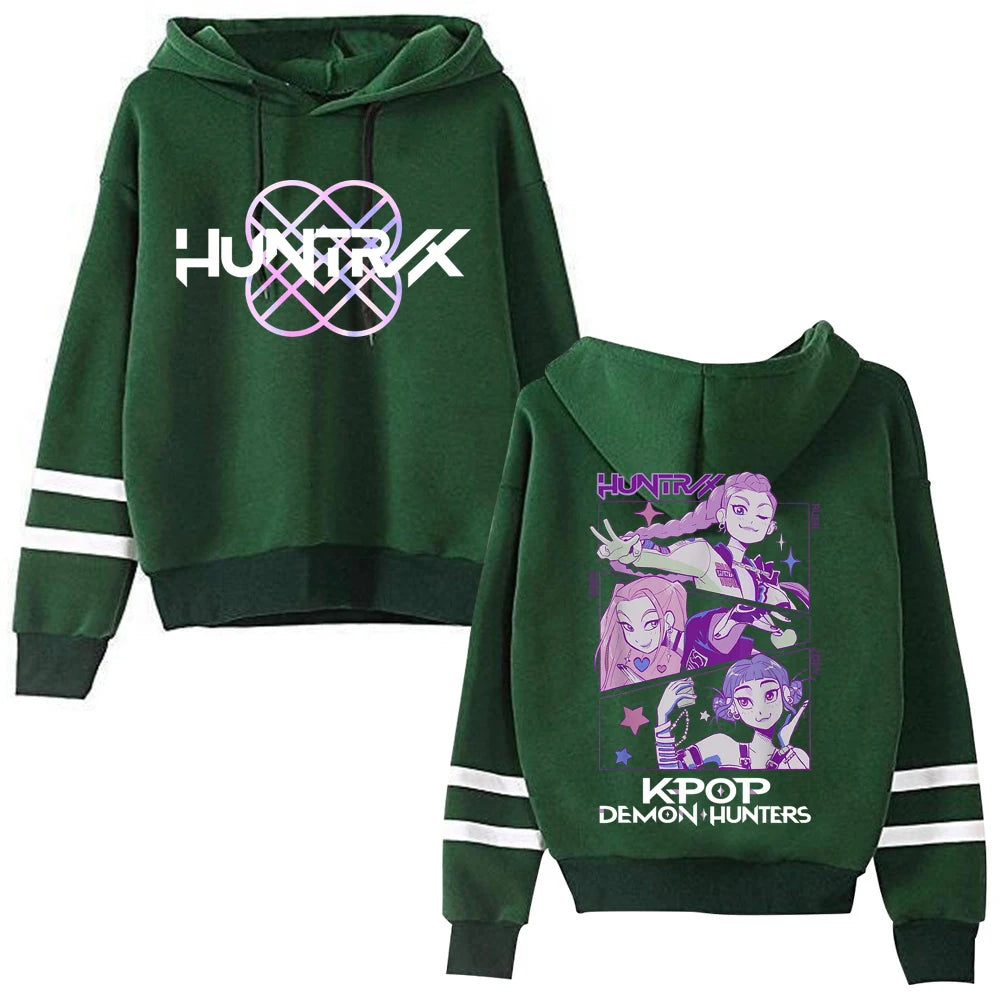 Anime Kpop Demon Hunter Saja Boys Hoodie Anime Sweatshirt Harajuku Pullover Tops Streetwear Fans Gift