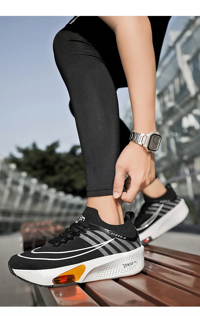 NEW Running Shoe Air Cushion Speciality Marathon Men Sports Breathable Lightweight Women's Comfortable Athletic Nonskid Sneakers