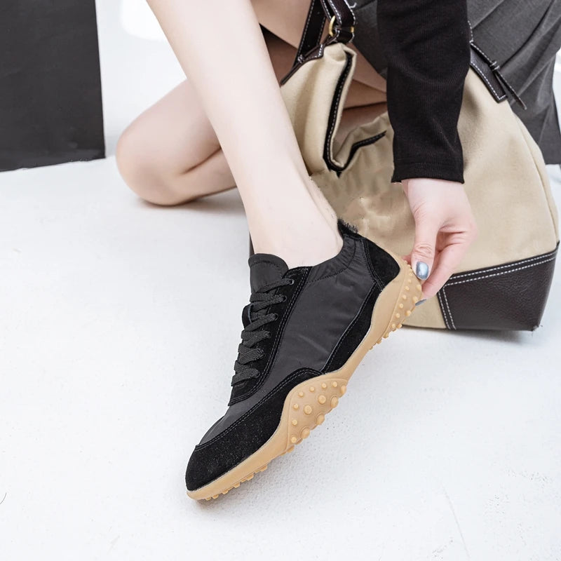 AIYUQI Women Sneakers 2025 New  Flat Non-slip Women's Moral Training Shoes Large Size Running Skateboarding Shoes For Women