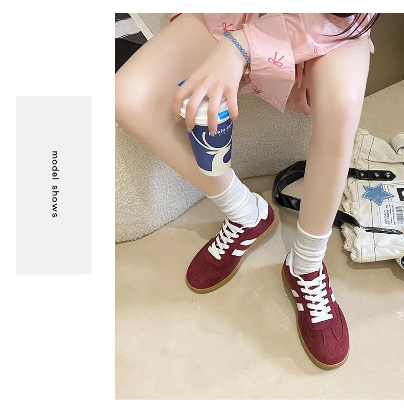 Women Tennis Sneakers Flats Ladies Fashion Mixed Colors Lace-up Vulcanized Shoes Spring Autumn Woman Outdoor Trainers Footwear