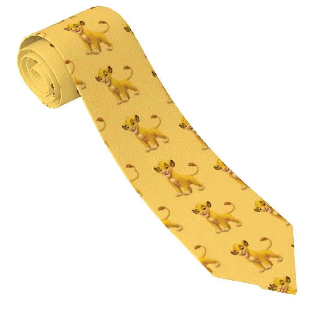 Custom The Lion King Hakuna Matata Necktie Mens Mens Suit Tie For Thanksgiving Day