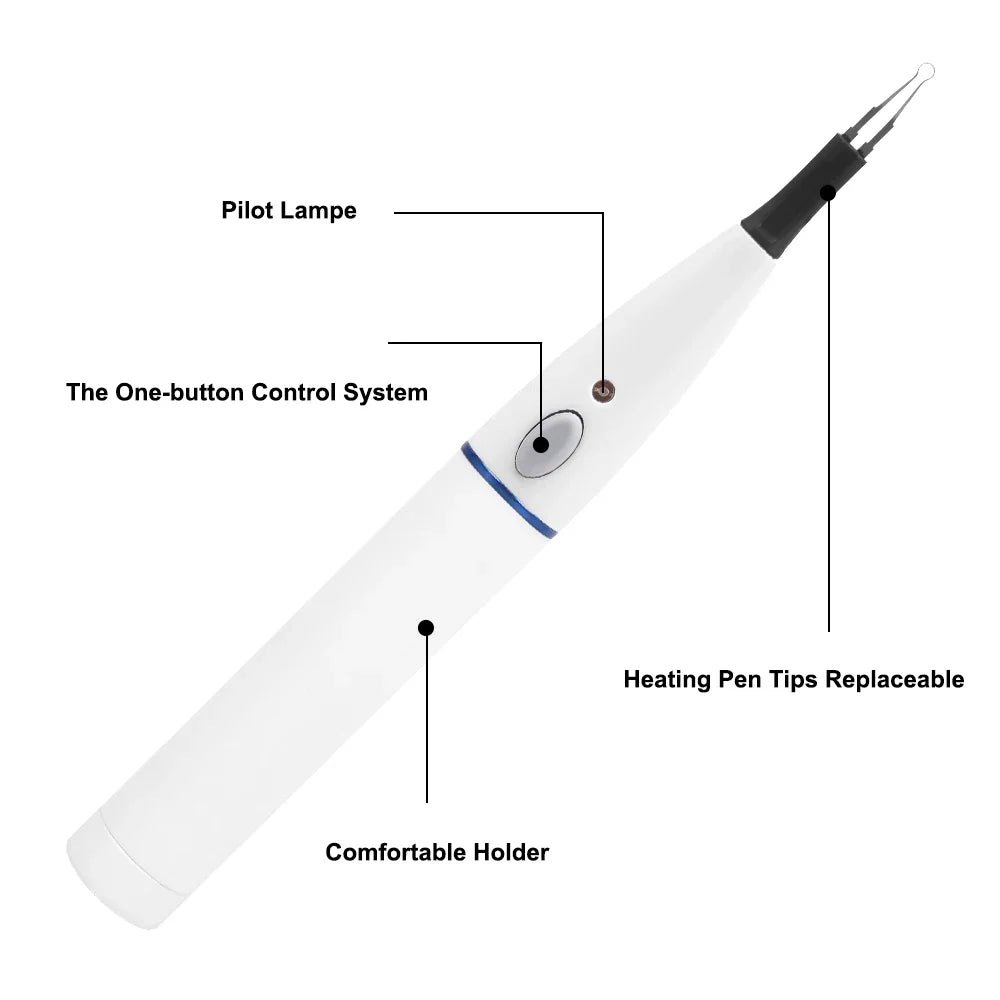 Dental Gutta Percha Cutter Dental Dissolved Breaker Gutta Percha Cutter 4 Tips Oral Gutta Percha Tooth Gum Cutter Dentistry Tool