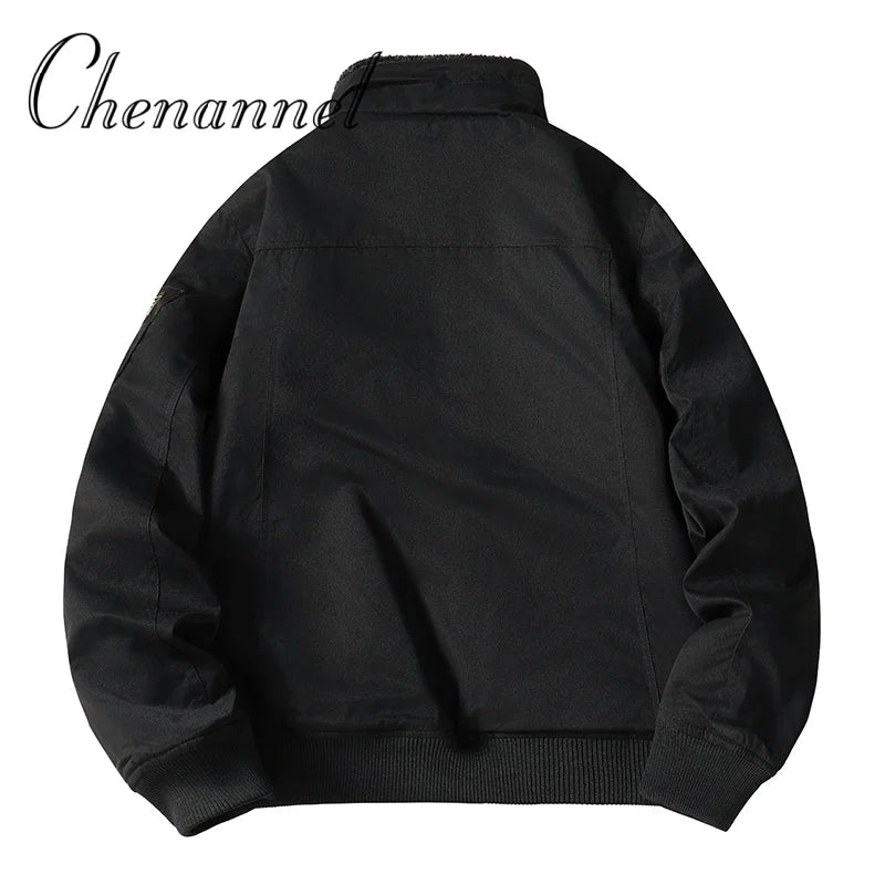 Men's Winter Cotton Jacket, Versatile Casual Stylish Windproof Warm Stand - Collar Coat