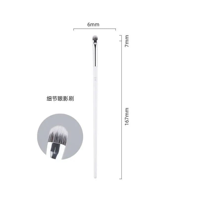 2/3/4/5/6/7pc White Makeup Brushes Liquid Foundation Base Make up Brush Eyeshadow blending Detail Face Eye Concealer Beauty tool