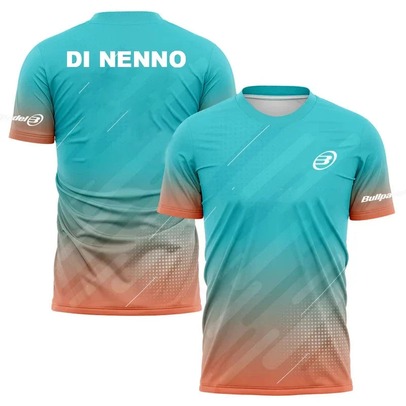 Men's Quick Drying Padel T-Shirt 2023 Breathable Tennis Short Sleeve Tops World Padel Fans T Shirts Fitness Running Sportwear