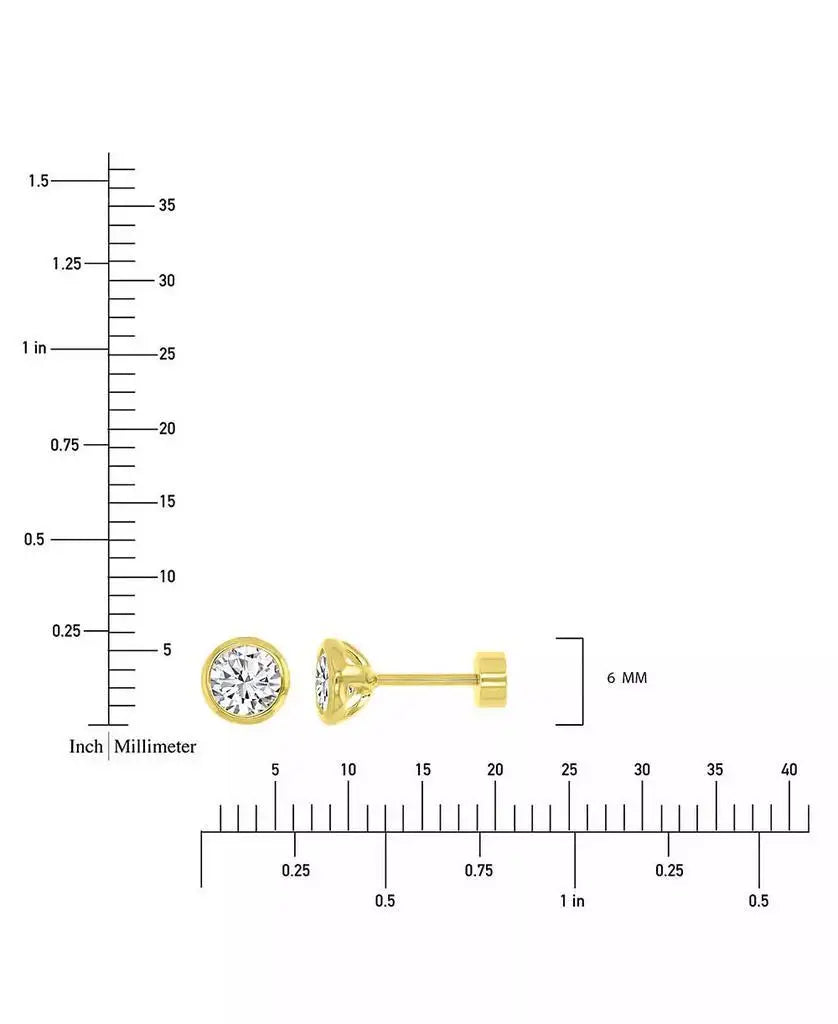 Cubic Zirconia Stud Earrings (1-1/2 ct. t.w.) in 14k Gold-Plated Sterling Silver | Macy's