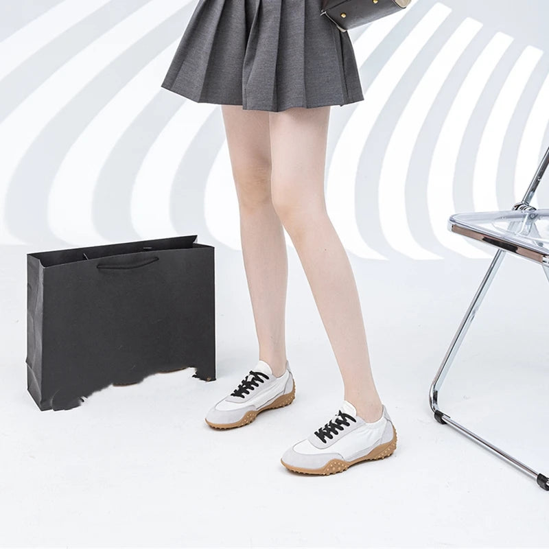 AIYUQI Women Sneakers 2025 New  Flat Non-slip Women's Moral Training Shoes Large Size Running Skateboarding Shoes For Women