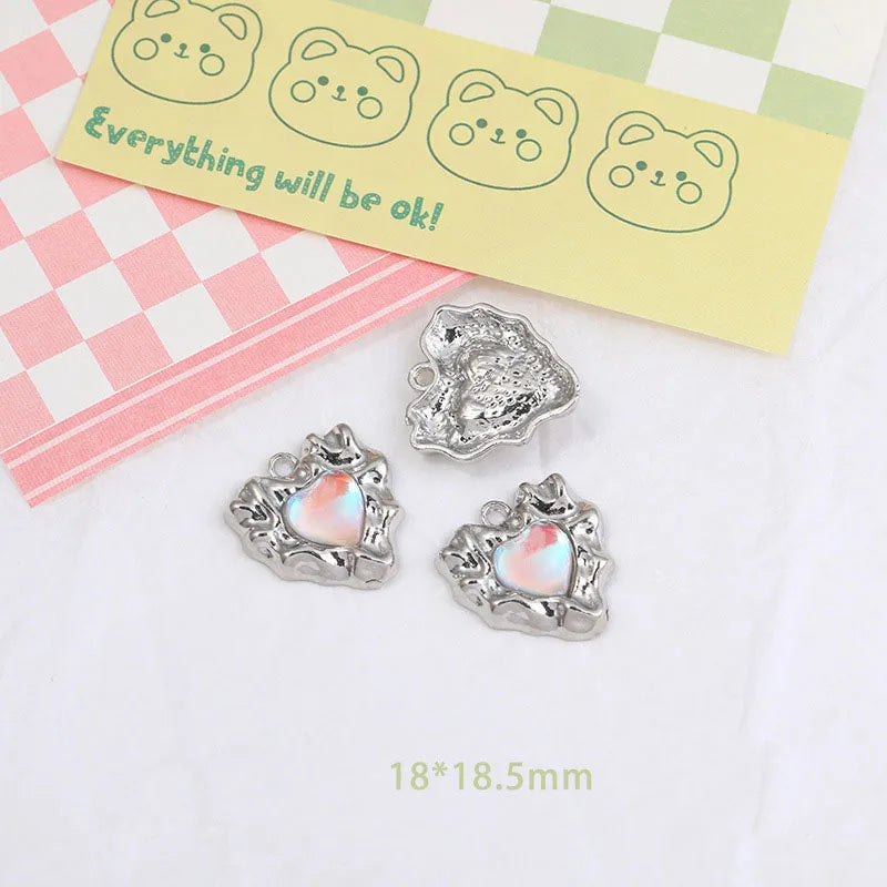 Wholesale Y2K Silver Charms for Jewelry Making Accessories DIY Pendant Necklace Bracelet Earring Women Girl Luxury Female Gift