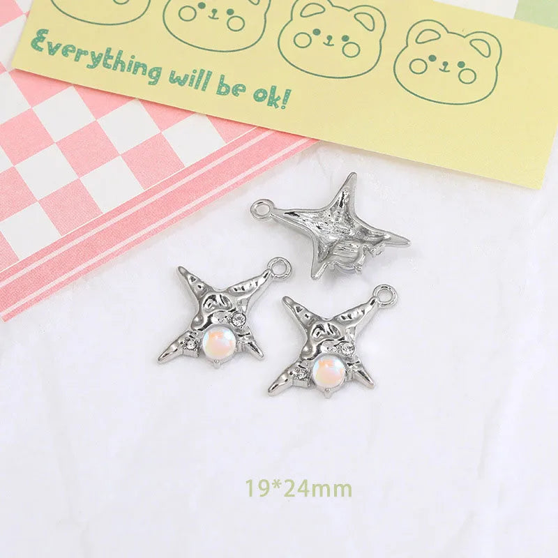 Wholesale Y2K Silver Charms for Jewelry Making Accessories DIY Pendant Necklace Bracelet Earring Women Girl Luxury Female Gift