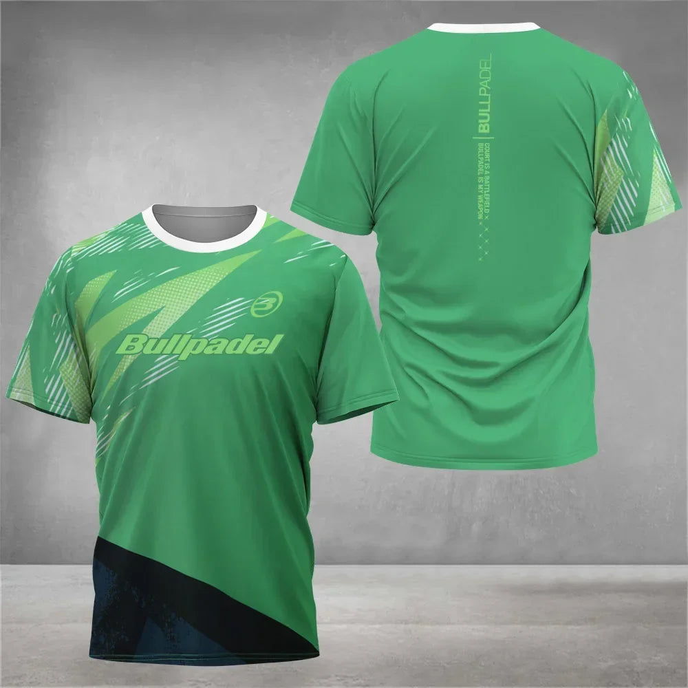 Cool Padel - camiseta transpirable masculina de manga corta, camiseta de tenis al aire libre, nueva colección de fitness